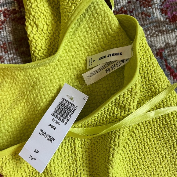 Aritzia Sunday Best AMIE DRESS Pear Green Dress - S - Picture 6 of 8